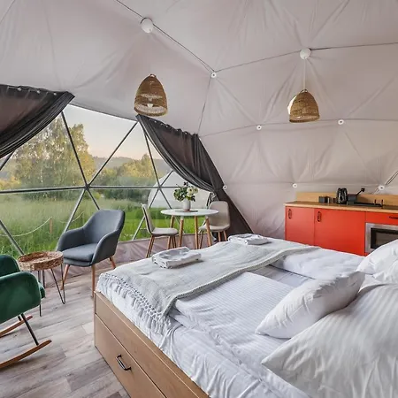 Biala Czapla Glamping Z Balia Nad Jeziorem Czorsztynskim Maniowy Exteriér fotografie