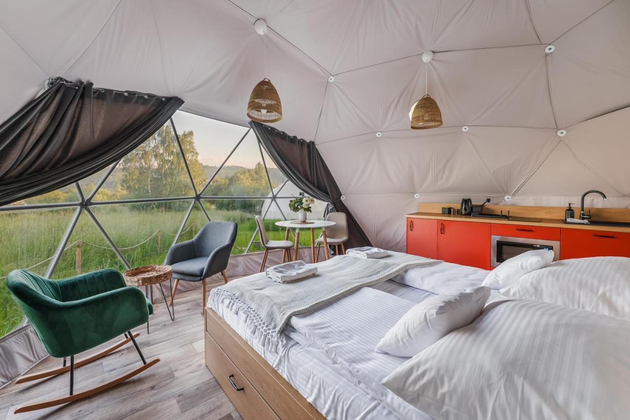 Biala Czapla Glamping Z Balia Nad Jeziorem Czorsztynskim Luxuszelt *